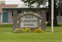 Biggs Elementary School front sign